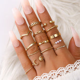 Ensemble de bagues délicates, simples et époustouflantes